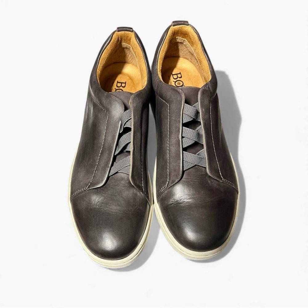 🌻NEW Børn (Born) Banks Graphite Leather Slip-On Sneaker Men's Size 9.5  $150